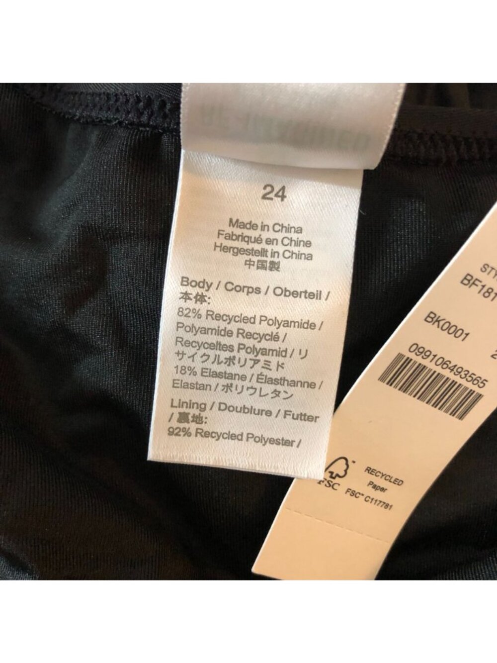 J Crew O-Ring V-Neck One-Piece Swimsuit High-Cut Leg Black Low-Rise Back 24 - Picture 5 of 5